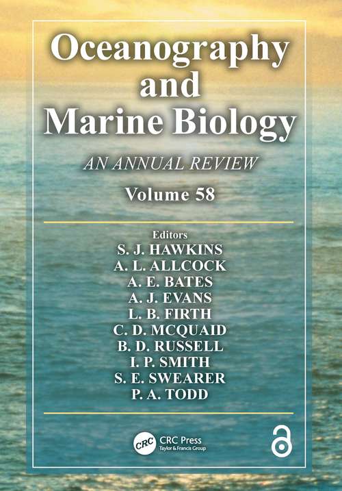 Book cover of Oceanography and Marine Biology: An annual review. Volume 58 (Oceanography and Marine Biology - An Annual Review #58)