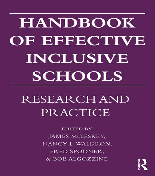 Book cover of Handbook of Effective Inclusive Schools: Research and Practice