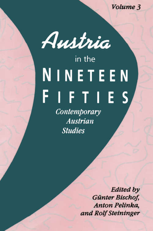 Book cover of Austria in the Nineteen Fifties