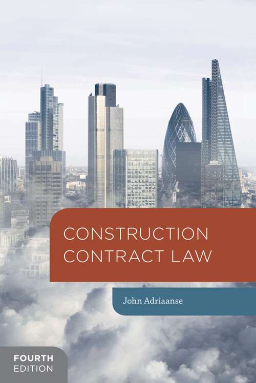 Book cover of Construction Contract Law