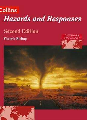 Book cover of Collins A Level Geography - Landmark Geography Hazards and Responses (PDF)