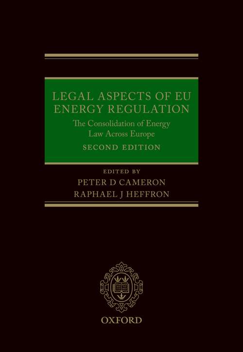 Book cover of Legal Aspects of EU Energy Regulation