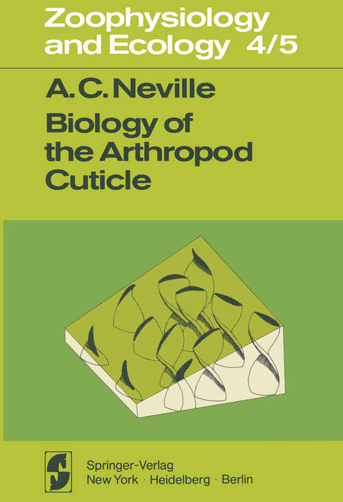 Book cover of Biology of the Arthropod Cuticle (1975) (Zoophysiology: 4/5)