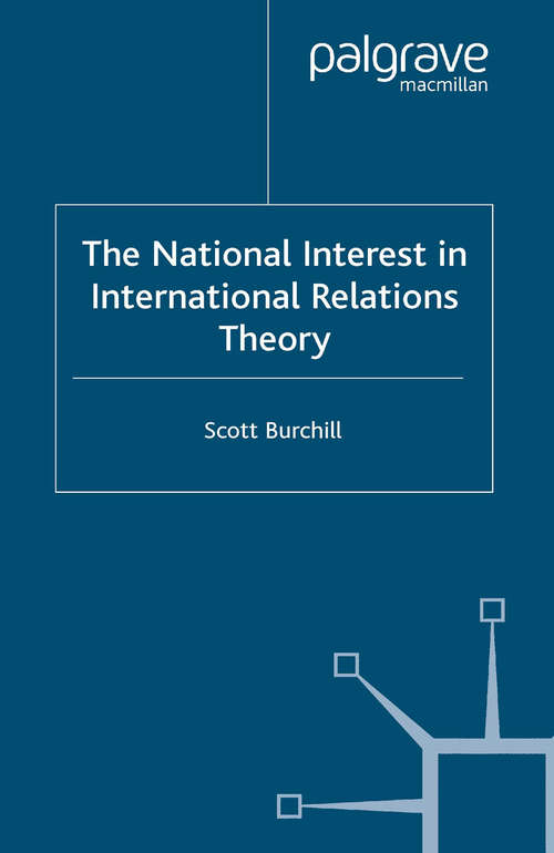 Book cover of The National Interest in International Relations Theory (2005)