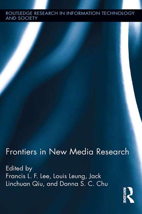 Book cover of Frontiers In New Media Research