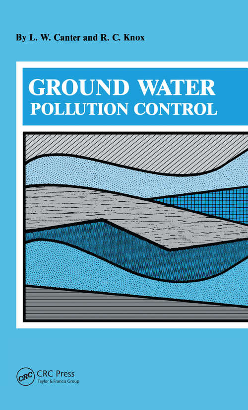 Book cover of Ground Water Pollution Control