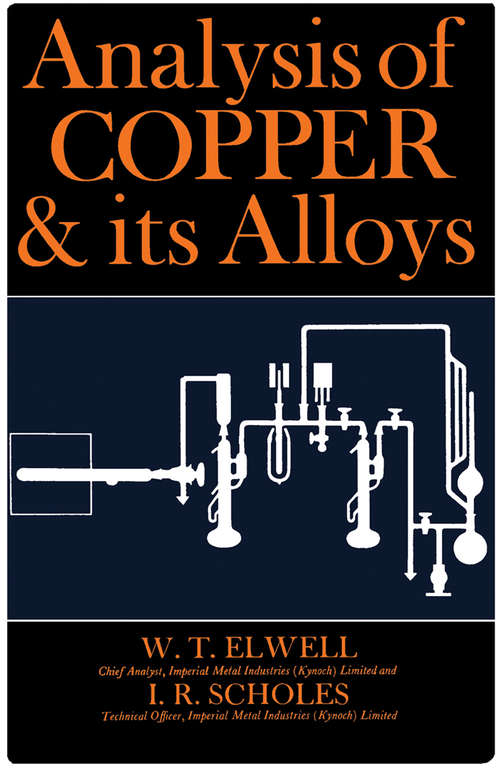 Book cover of Analysis of Copper and Its Alloys