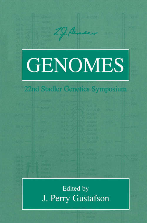 Book cover of Genomes (2000) (Stadler Genetics Symposia Series)