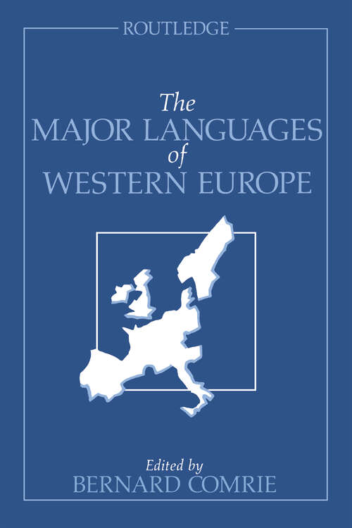 Book cover of The Major Languages of Western Europe