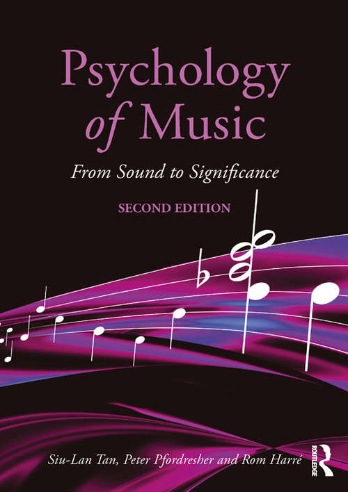 Book cover of Psychology of Music: From Sound to Significance (2)