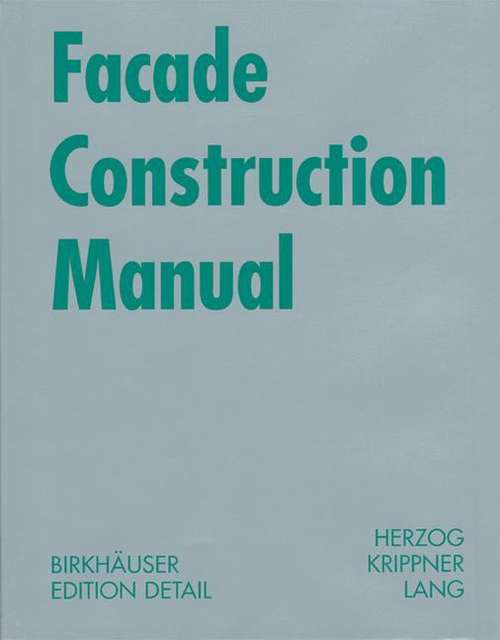 Book cover of Facade Construction Manual (PDF)
