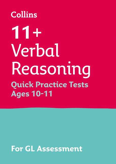 Book cover of Collins 11+ Verbal Reasoning Quick Practice Tests Age 10-11 (Year 6): For the 2021 GL Assessment Tests (PDF)