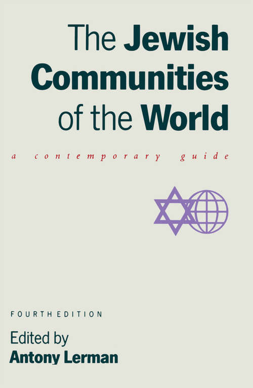 Book cover of Jewish Communities of the World (1st ed. 1989)