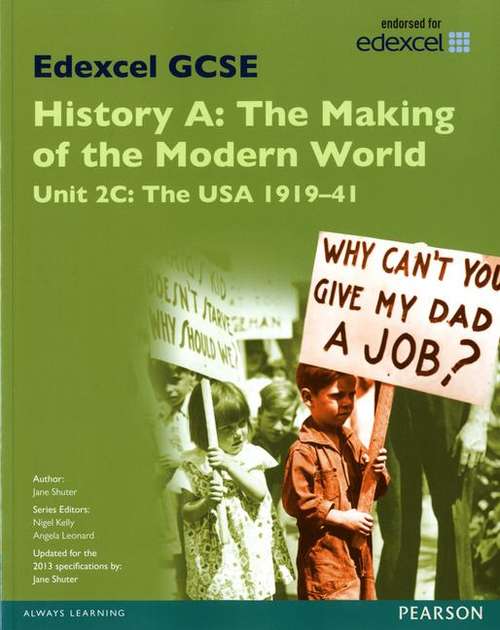 Book cover of Edexcel GCSE: History A: The USA 1919-41 (PDF)