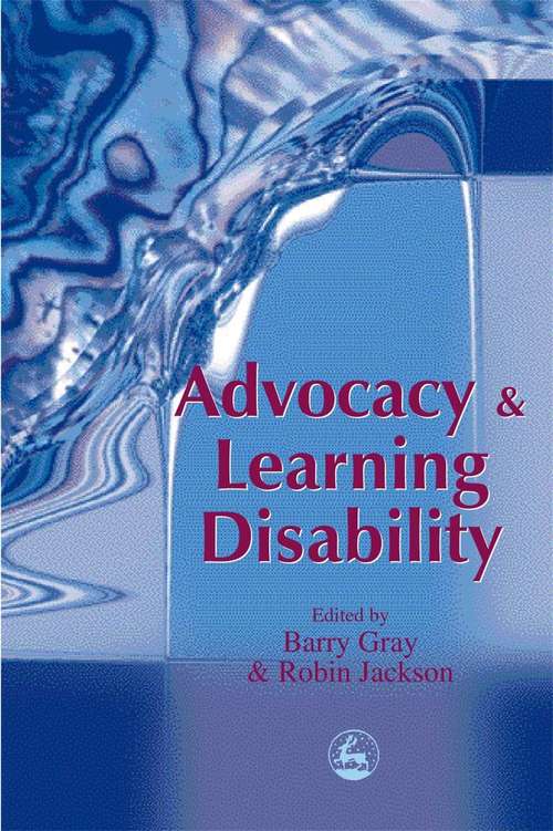 Book cover of Advocacy and Learning Disability