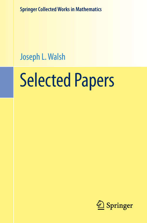 Book cover of Selected Papers (1st ed. 2000) (Springer Collected Works in Mathematics)