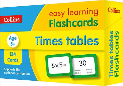 Book cover of Times Tables Flashcards 5+ (Collins Easy Learning KS2) (PDF)