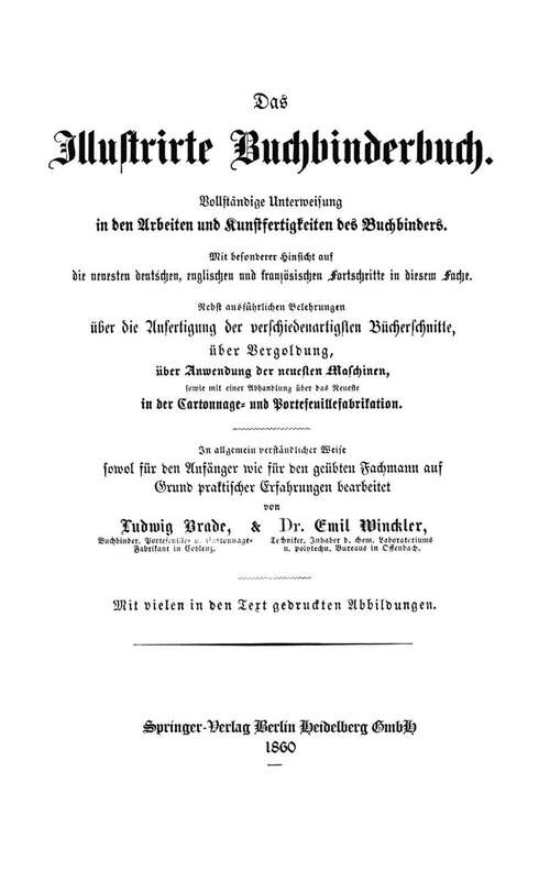 Book cover of Das Illustrirte Buchbinderbuch (1860)