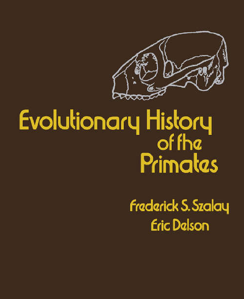 Book cover of Evolutionary History of the Primates