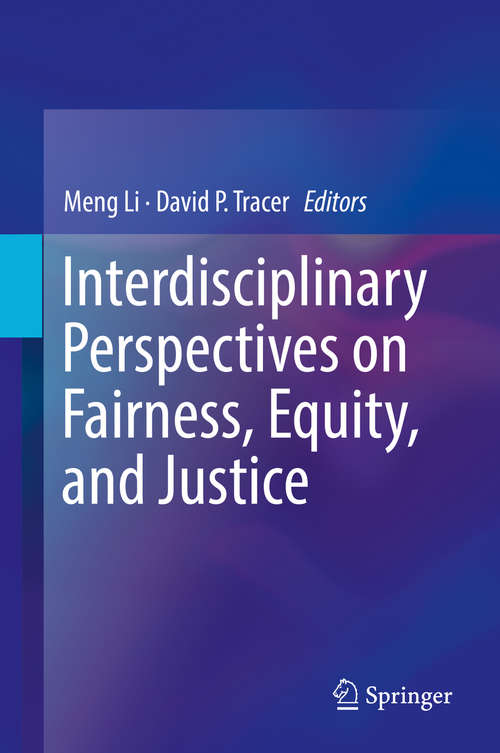 Book cover of Interdisciplinary Perspectives on Fairness, Equity, and Justice: Fair Play