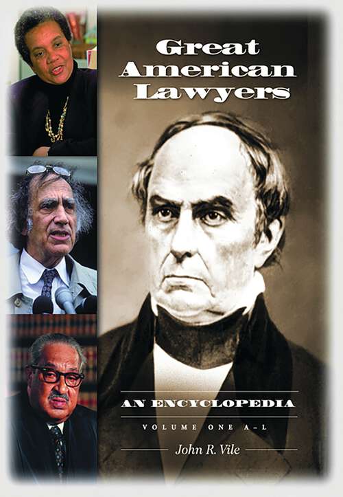 Book cover of Great American Lawyers [2 volumes]: An Encyclopedia [2 volumes]