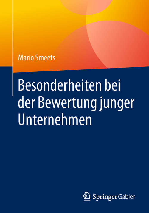 Book cover of Besonderheiten bei der Bewertung junger Unternehmen