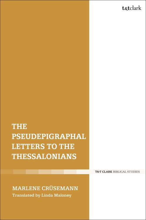 Book cover of The Pseudepigraphal Letters to the Thessalonians