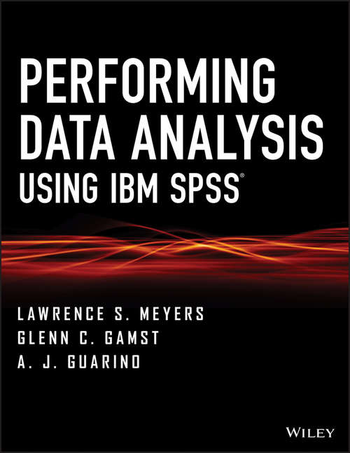 Book cover of Performing Data Analysis Using IBM SPSS