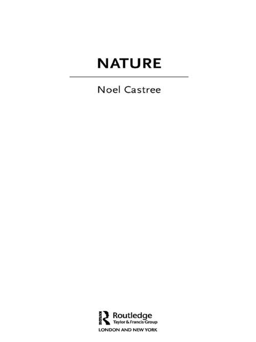 Book cover of Nature