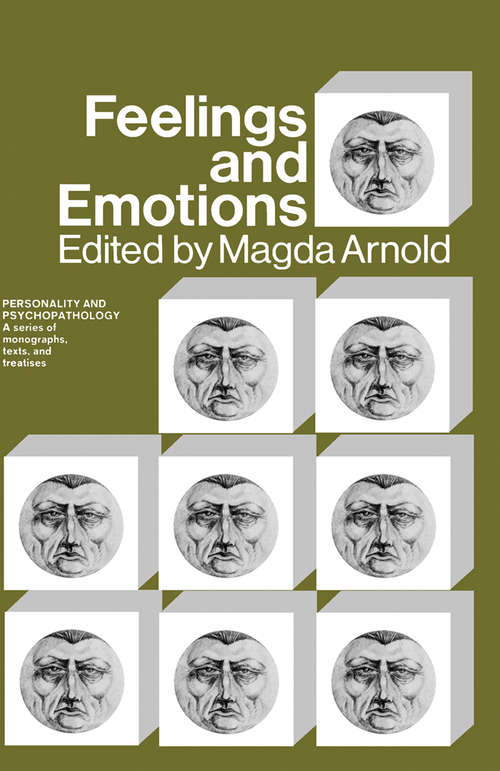 Book cover of Feelings and Emotions: The Loyola Symposium