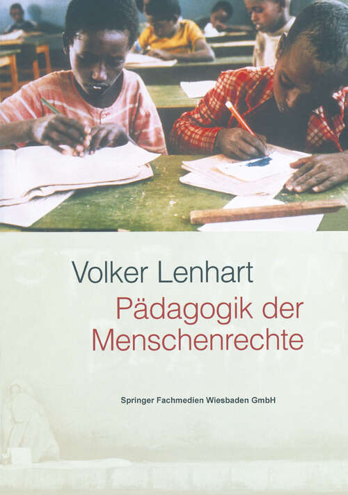 Book cover of Pädagogik der Menschenrechte (2003)