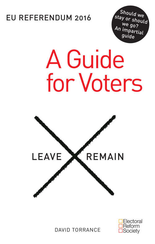 Book cover of EU Referendum 2016: A Guide for Voters