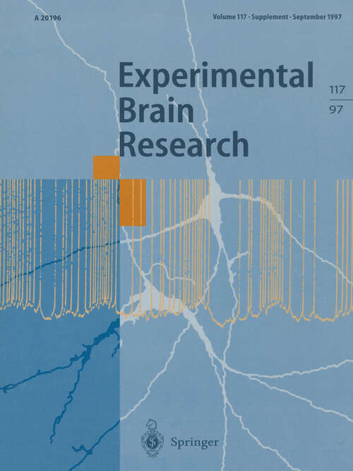 Book cover of 29th Annual General Meeting of the European Brain and Behaviour Society (1997) (Experimental Brain Research Series)