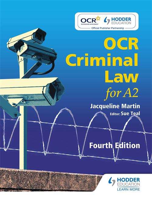Book cover of OCR Criminal Law for A2 (Fourth Edition) (PDF)