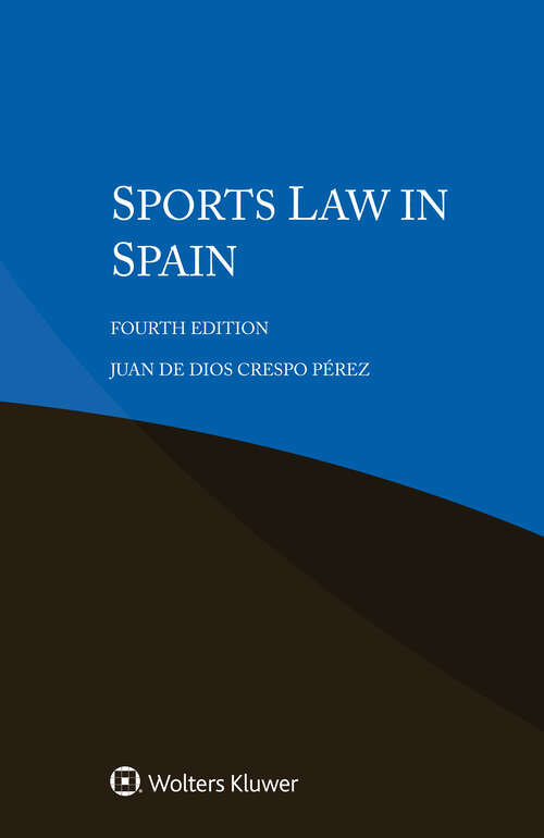 Book cover of Sports Law in Spain (4)