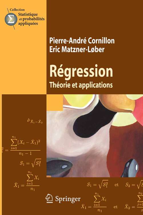 Book cover of Régression: Théorie et applications (2007) (Statistique et probabilités appliquées)