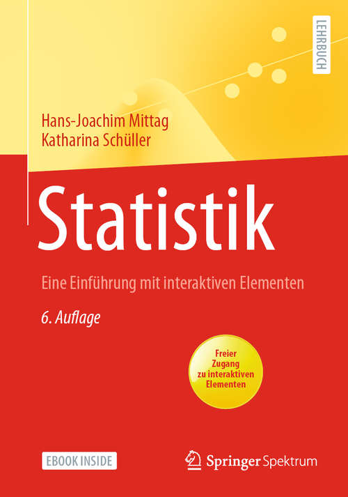 Book cover of Statistik: Eine Einführung mit interaktiven Elementen (6. Aufl. 2020)