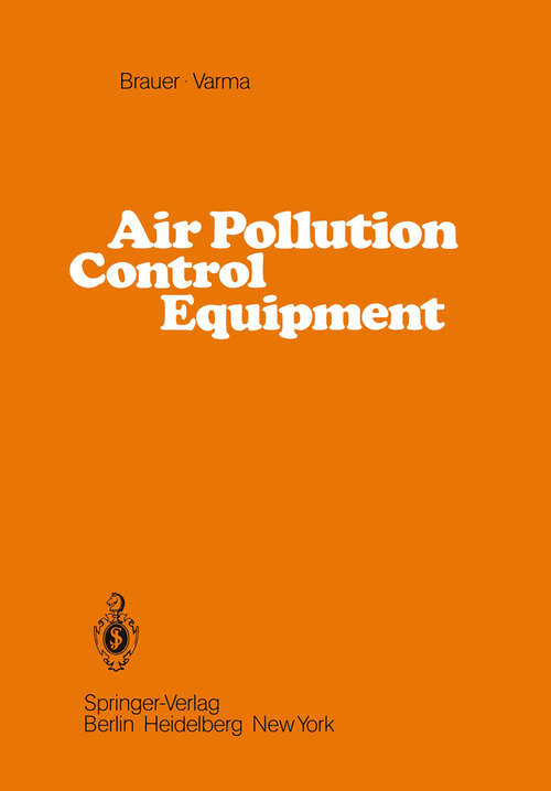 Book cover of Air Pollution Control Equipment (1981)