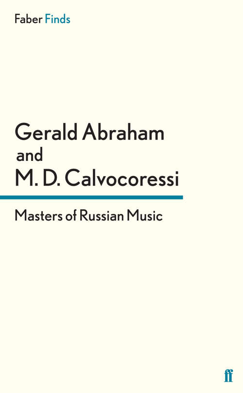 Book cover of Masters of Russian Music (Main)