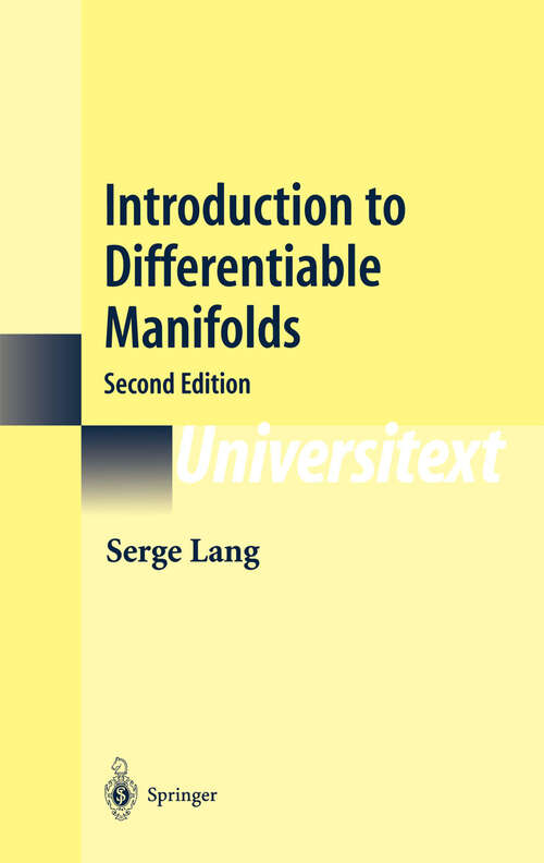 Book cover of Introduction to Differentiable Manifolds (2002) (Universitext)