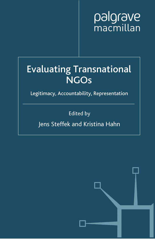 Book cover of Evaluating Transnational NGOs: Legitimacy, Accountability, Representation (2010)