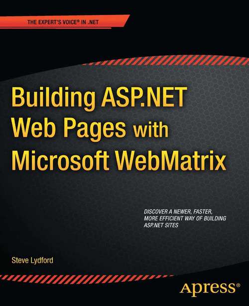 Book cover of Building ASP.NET Web Pages with Microsoft WebMatrix (1st ed.)