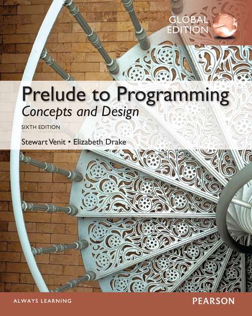 Book cover of Prelude to Programming: Concepts and Design, Global Edition (6)