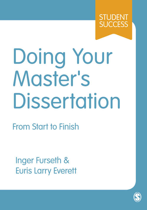 doing your masters dissertation