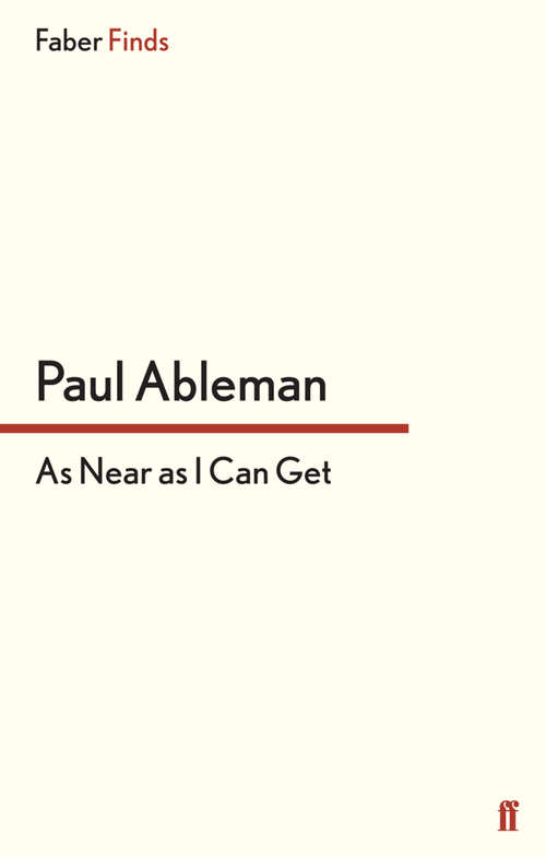 Book cover of As Near as I Can Get (Main)