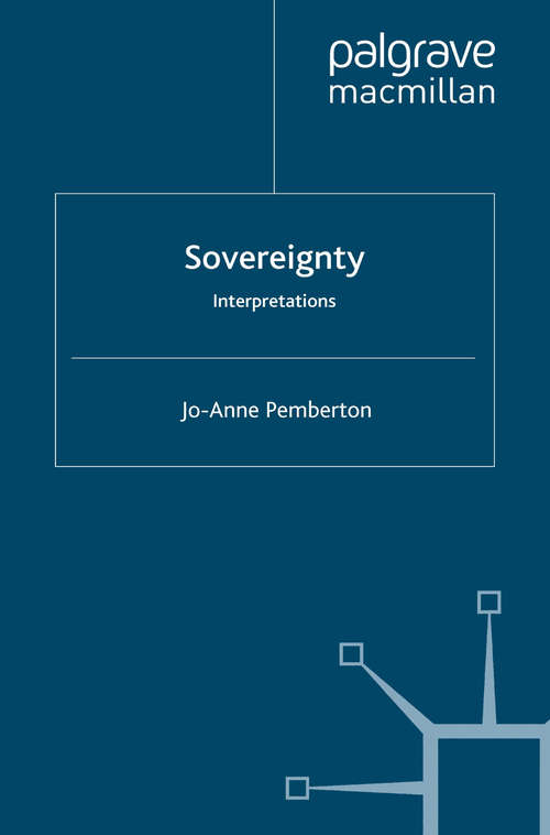 Book cover of Sovereignty: Interpretations (2009)