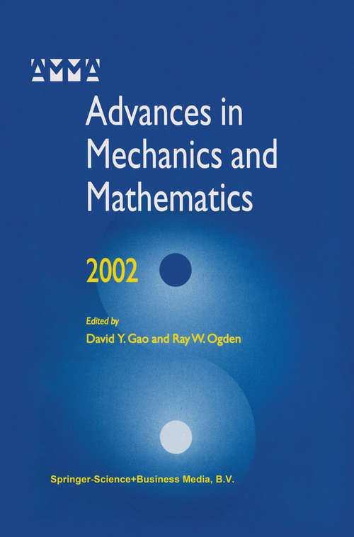 Book cover of Advances in Mechanics and Mathematics (2002) (Advances in Mechanics and Mathematics #1)