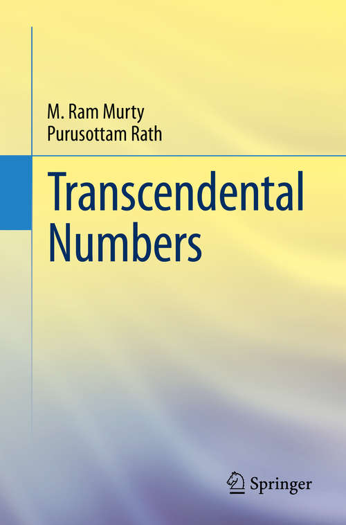 Book cover of Transcendental Numbers (2014)