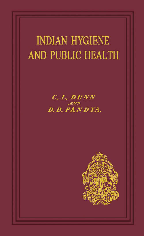 Book cover of Indian Hygiene and Public Health