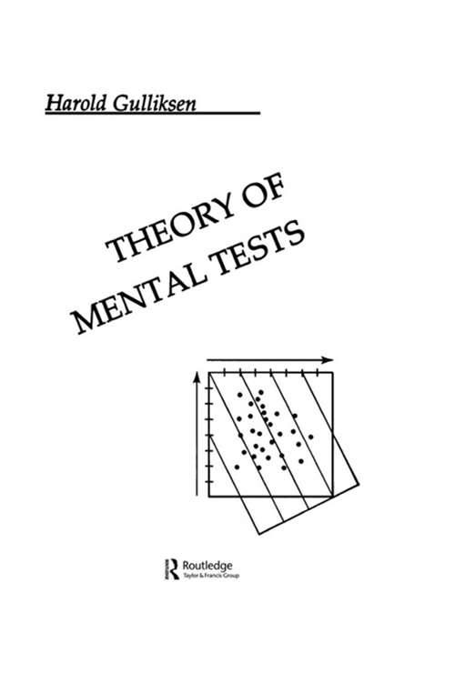 Book cover of Theory of Mental Tests